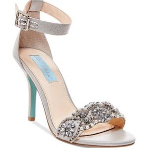 Betsy Johnson White Heels